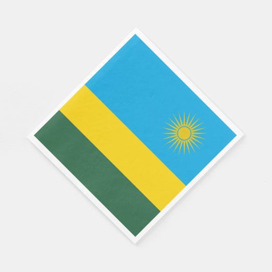 Ruanda-Flagge Serviette (Ecke)