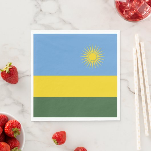 Ruanda-Flagge Serviette (Beispiel)