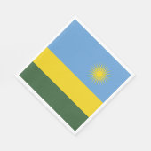 Ruanda-Flagge Serviette (Ecke)