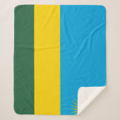 Ruanda-Flagge Sherpadecke (Vorderseite)