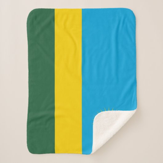 Ruanda-Flagge Sherpadecke (Vorderseite)