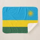 Ruanda-Flagge Sherpadecke (Vorderseite (Horizontal))