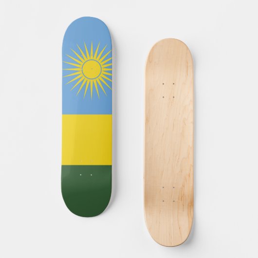 Ruanda-Flagge Skateboard (Vorderseite)