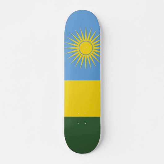Ruanda-Flagge Skateboard (Vorne)