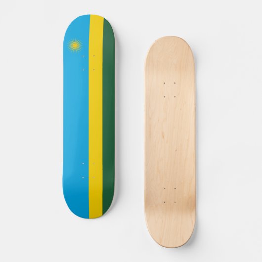 Ruanda-Flagge Skateboard (Vorderseite)