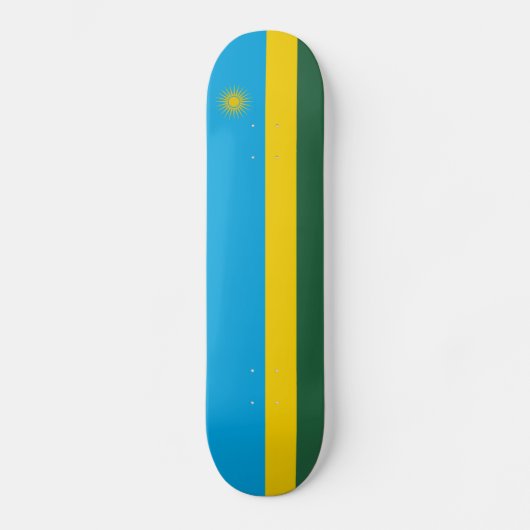 Ruanda-Flagge Skateboard (Vorderseite)