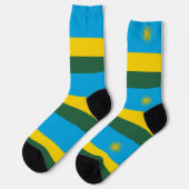 Ruanda-Flagge Socken (Linkes Detail)
