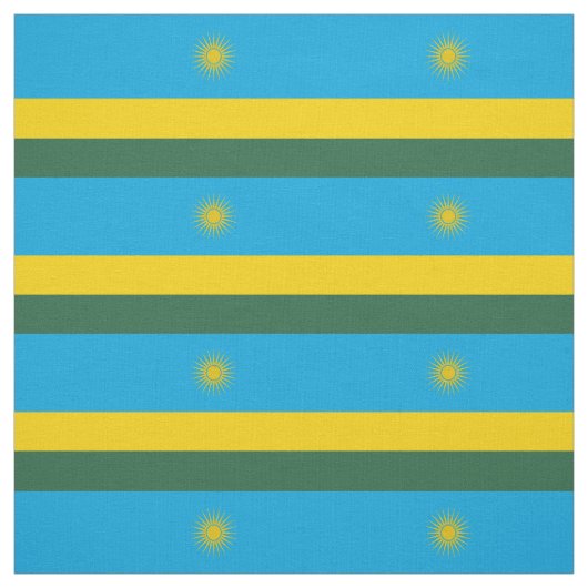Ruanda-Flagge Stoff (Muster)