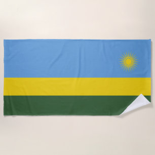 Ruanda-Flagge Strandtuch