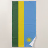 Ruanda-Flagge Strandtuch (Vorderseite)