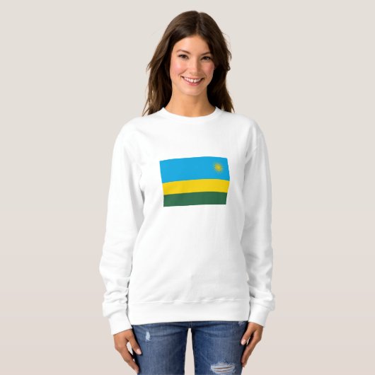 Ruanda-Flagge Sweatshirt (Vorne ganz)