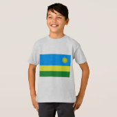 Ruanda-Flagge T-Shirt (Vorne ganz)
