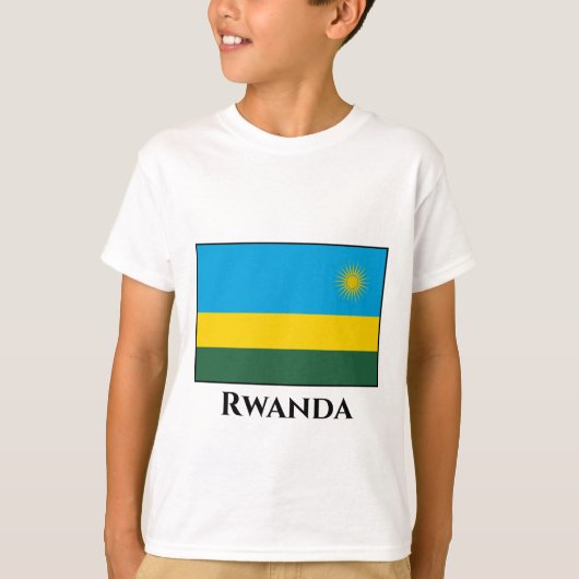 Ruanda-Flagge T-Shirt (Vorderseite)
