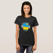 Ruanda-Flagge T-Shirt (Vorne ganz)