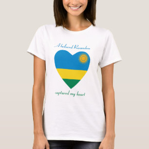 Ruanda-Flagge T-Shirt für Herzensmenschen