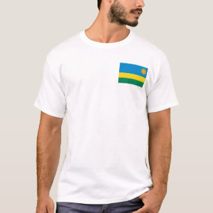 Ruanda-Flagge und Karten-T - Shirt
