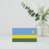Ruanda-Flagge Visitenkarte (Stehend Vorderseite)