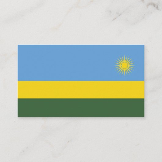 Ruanda-Flagge Visitenkarte (Vorderseite)