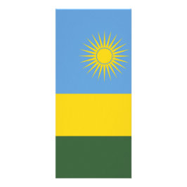 Ruanda-Flagge Werbekarte