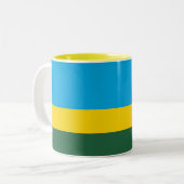 Ruanda-Flagge Zweifarbige Tasse (Vorderseite Links)