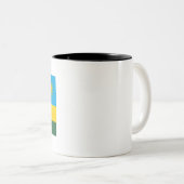 Ruanda-Flagge Zweifarbige Tasse (VorderseiteRechts)