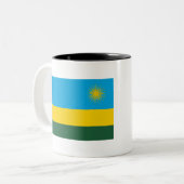 Ruanda-Flagge Zweifarbige Tasse (Vorderseite Links)