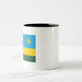 Ruanda-Flagge Zweifarbige Tasse (Mittel)
