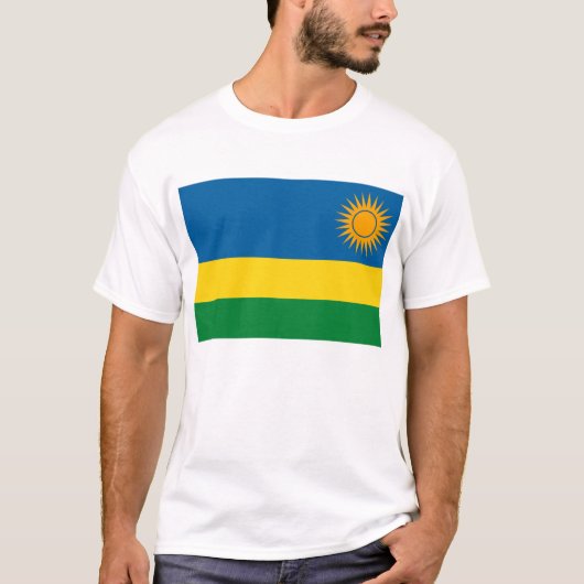 Ruanda-Flaggen-T - Shirt (Vorderseite)