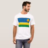 Ruanda-Flaggen-T - Shirt (Vorne ganz)