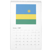 Ruanda-FlaggenEmblem Kalender (Jan 2027)