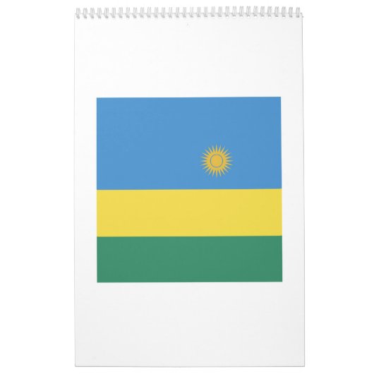 Ruanda-FlaggenEmblem Kalender (Titelbild)