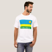 Ruanda-Flaggenland-Textname T-Shirt (Vorne ganz)