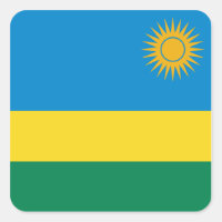 Ruanda-Flaggensticker
