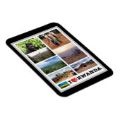 Ruanda - I Liebe - Magnet (Rechte Seite)