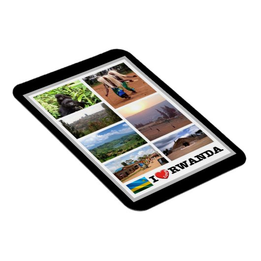 Ruanda - I Liebe - Magnet (Rechte Seite)
