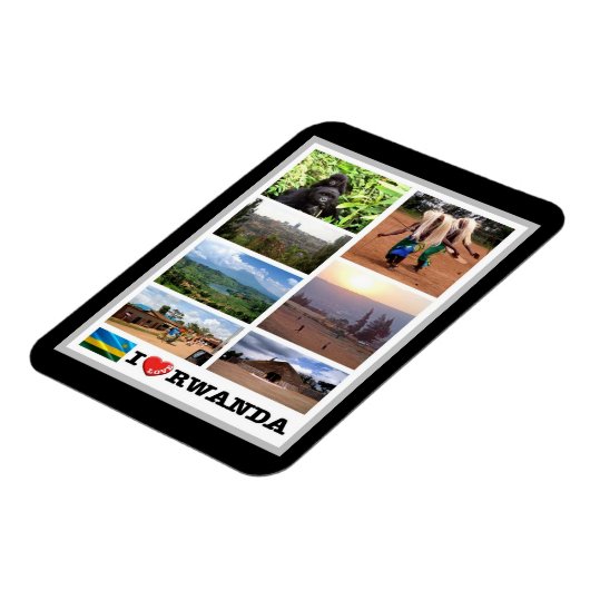Ruanda - I Liebe - Magnet (Linke Seite)