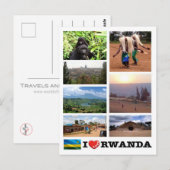 Ruanda - I Liebe - Postkarte (Vorne/Hinten)