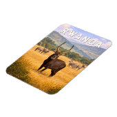 Ruanda Illustration Reise Kunst Vintage Magnet (Linke Seite)