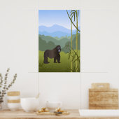 Ruanda-Kinderstube-Plakat Poster (Küche)