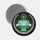 Ruanda Magnet (Vorderseite/Rückseite)