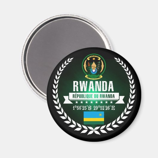 Ruanda Magnet (Vorderseite/Rückseite)