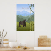 Ruanda Minimal Reiseplakat Poster (Küche)