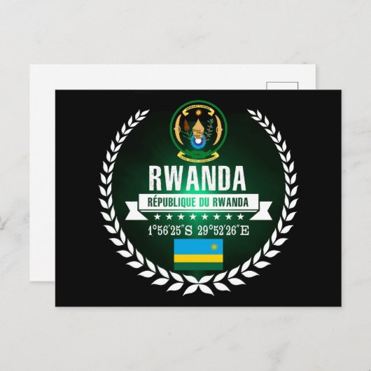 Ruanda Postkarte (Vorne/Hinten)
