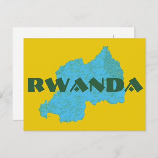 Ruanda Postkarte (Vorne/Hinten)