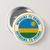 Ruanda Round Emblem Button (Vorne & Hinten)