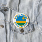Ruanda Round Emblem Button (Beispiel)