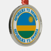 Ruanda Round Emblem Ornament Aus Metall (Rechts)