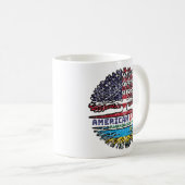 Ruanda Ruanda - Amerikanische Tree Roots Flag Kaffeetasse (VorderseiteRechts)