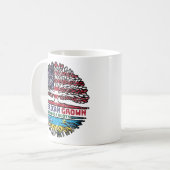 Ruanda Ruanda - Amerikanische Tree Roots Flag Kaffeetasse (Vorderseite Links)