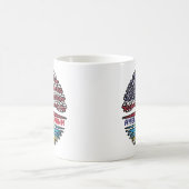 Ruanda Ruanda - Amerikanische Tree Roots Flag Kaffeetasse (Mittel)